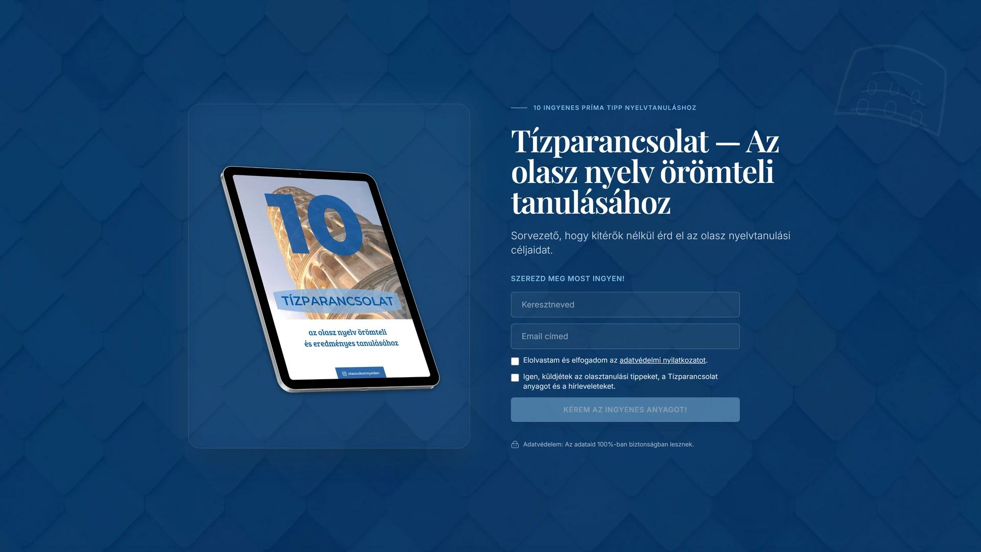 Olaszul könnyedén weboldal